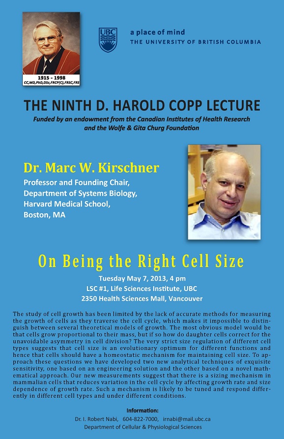 The Ninth D. Harold Copp Lecture 1